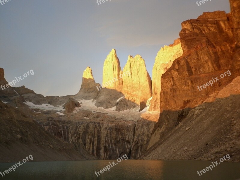 Torres Del Paine Chile Patagonia Glacier Nature