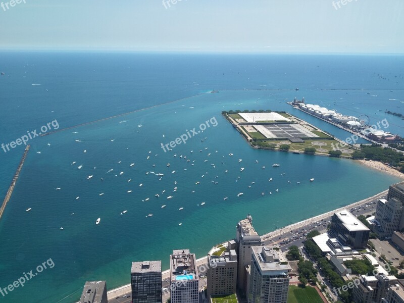 Chicago Navy Pier Lake Illinois Michigan