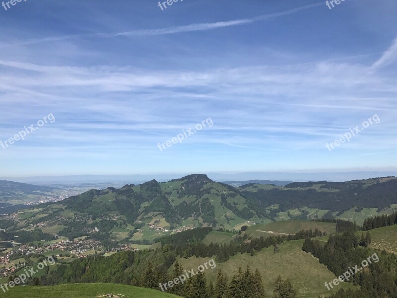 Summer Mountain View Swiss Switzerland