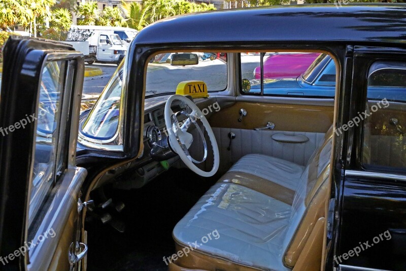 Cuba Havana Taxi Car Antique