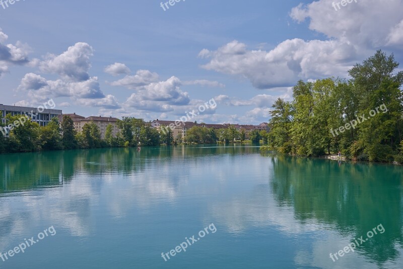 Aare River Bank Switzerland Water