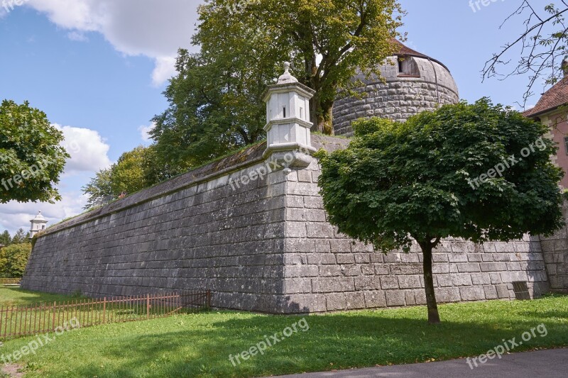 City Wall Tower Weir Historic Center Historically