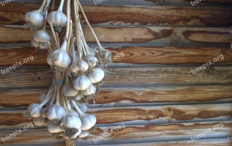 Garlic Wall Background Clearance Wooden Wall