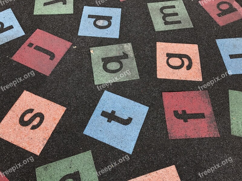 Playground Letters Floor Child Education