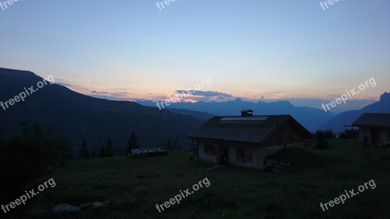 Sunset Mountain Chalet Free Photos