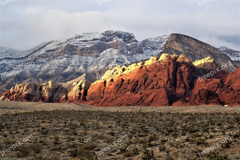 Red Rock Mountains Panorama Red Rock