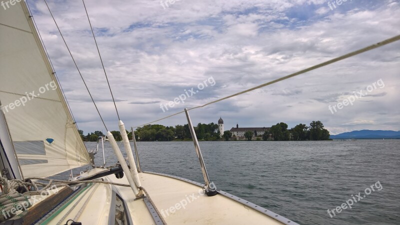 Sail Sailing Boat Chiemsee Dinghy Sailing Trip