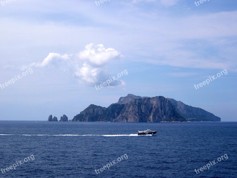 Capri Sea Italy Summer Holidays