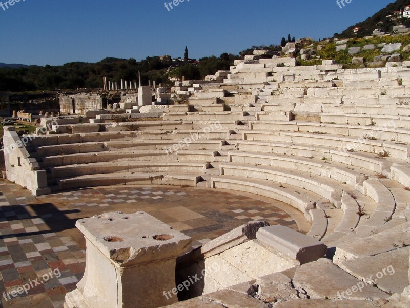 Messini Theatre Greek Archeology Amphitheatre