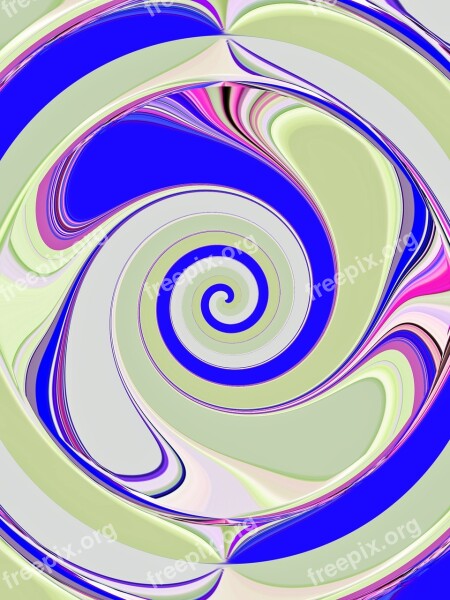 Spiral Wave Abstract Pattern Lines