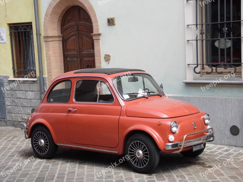 Fiat 500 Fiat Car Italy Free Photos