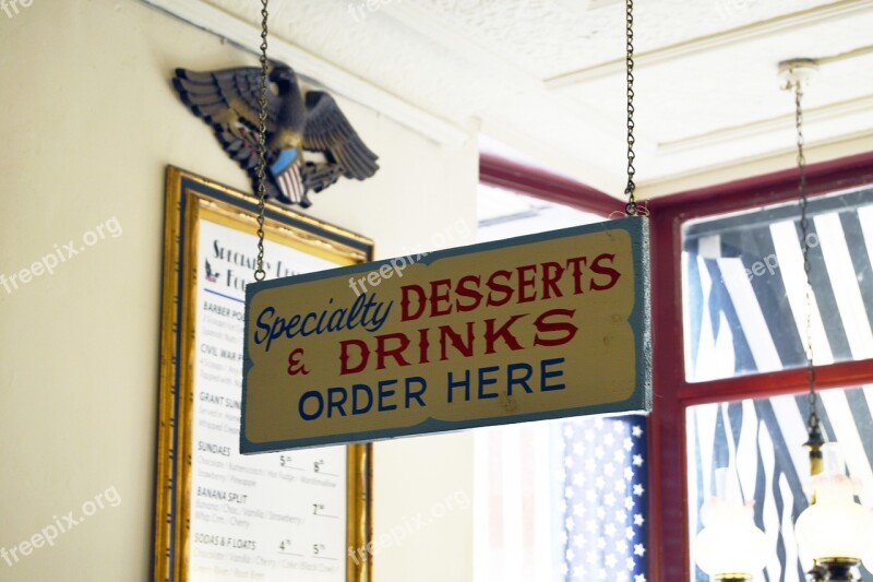 Ice Cream Store Shop Shoppe Sign