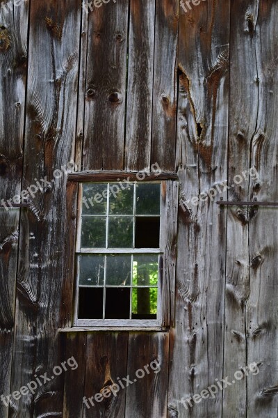 Wooden Wall Barn Window Wood