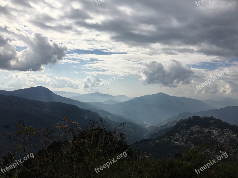 Hill Hill Station Gangtok Travel Landscape