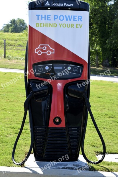 Electric Charge Road Sign Sign Hybrid Automobile