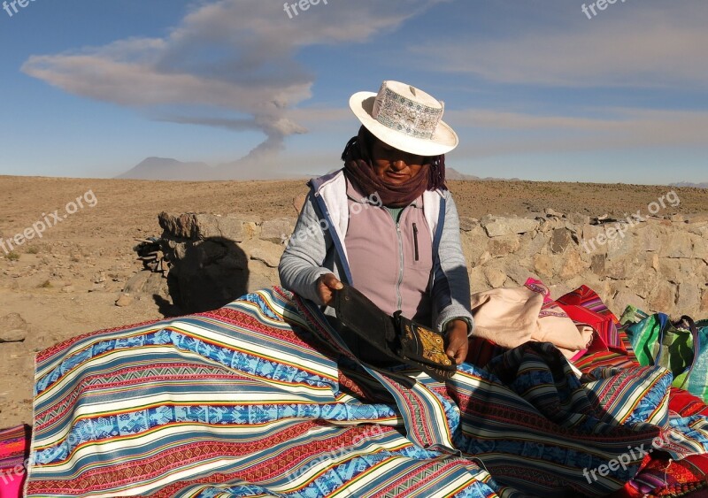 Sabancaya5976m Vulcan Eruption Andes Pass Road Peru