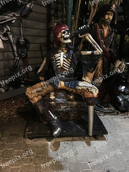 Pirate Beer Skeleton Peg Leg Alcohol