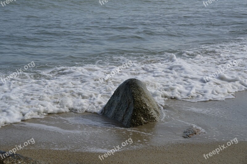 Stone Rock Coast Seaside Rough