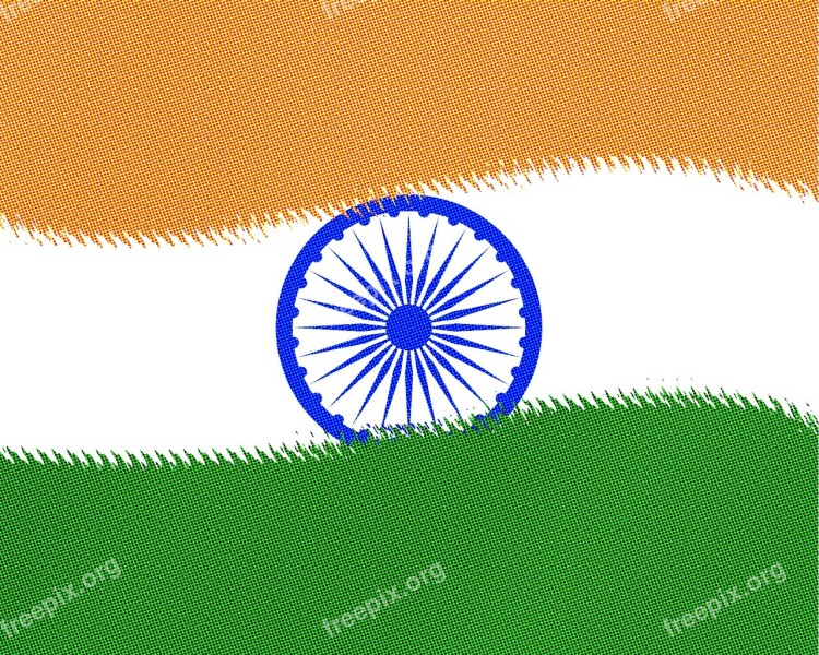 India Flag Twirl Indian Flag Flag Tricolor Flag Chakra