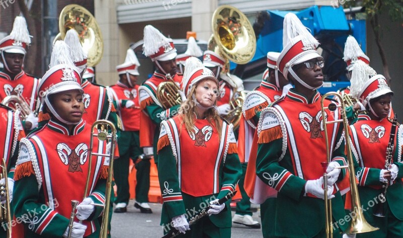 Parade New Orleans Racism Choir Trumpet