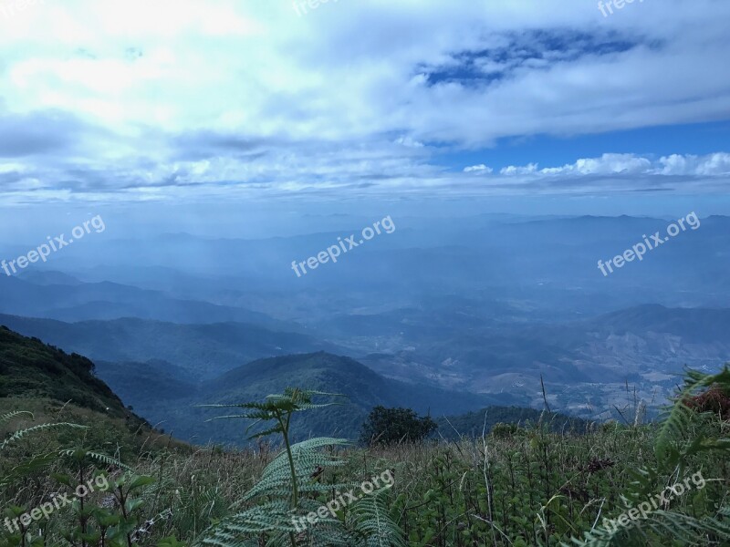 Mountains Sky Surfing Nature Tree