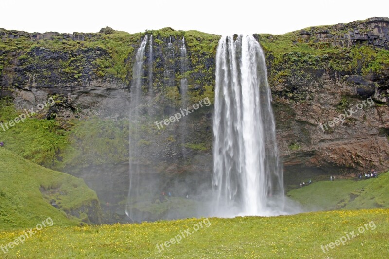 Seljalandsfoss Waterfall Iceland Free Photos