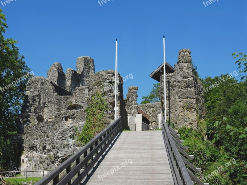 Alttrauchburg Burgruine Height Burg Allgäu Free Photos