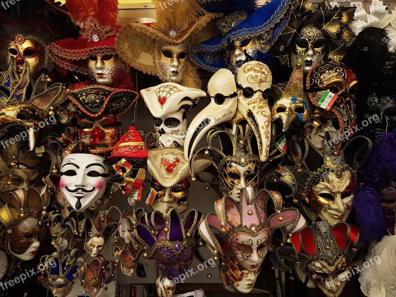 Masks Venice Italy Venezia Carnival