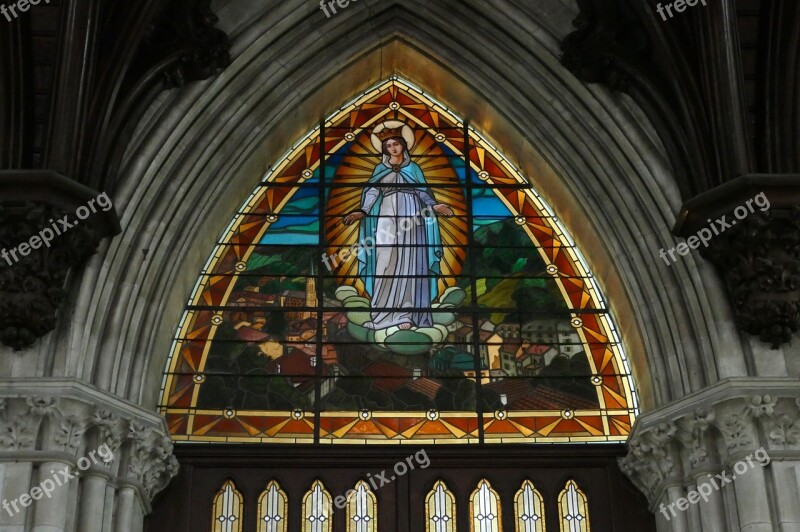 Church Window Stained Glass Brandschildering Religion