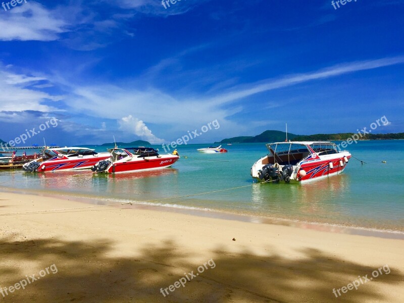 Beach Phuket Yacht Thailand Free Photos