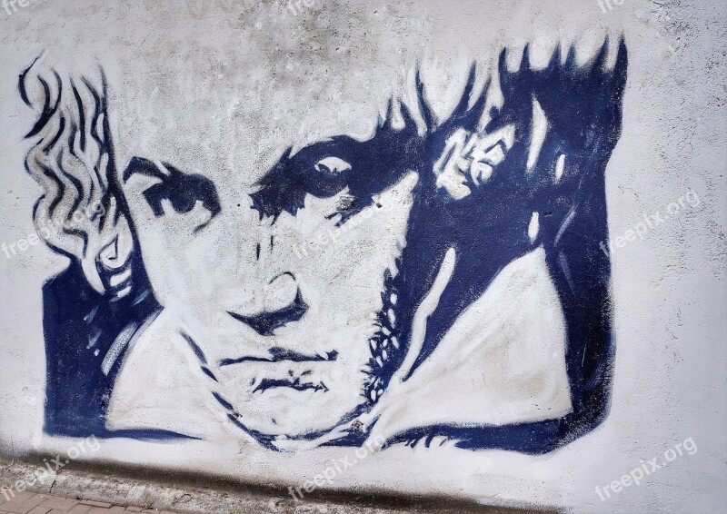 Street Art Beethoven Graffiti Verona