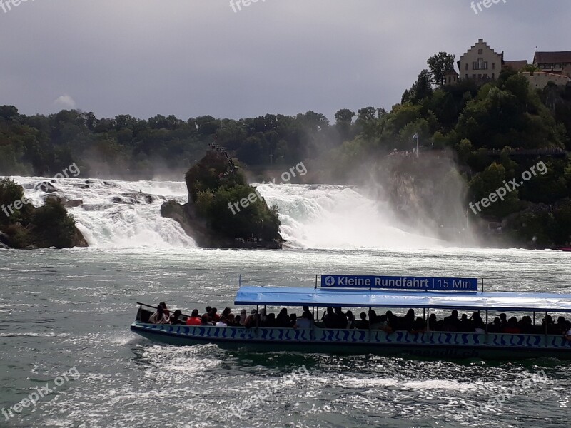 Rheinfall Switzerland Water Free Photos