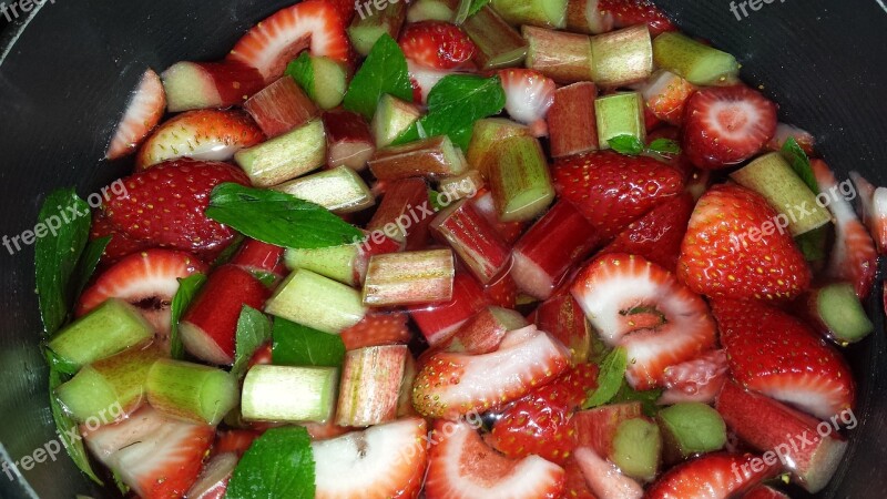 Rhubarb Jam Summer Berry Homemade