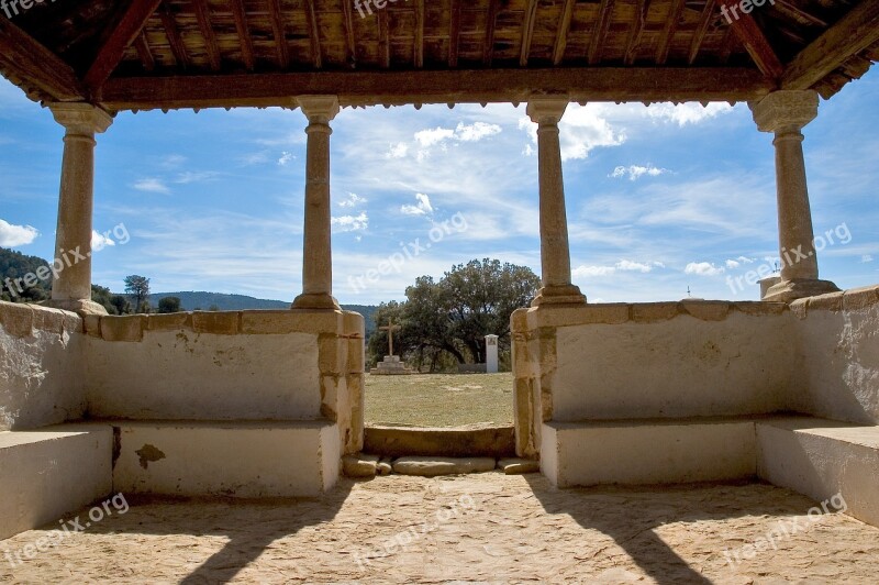 Patio Church Cruz Spain Tourism