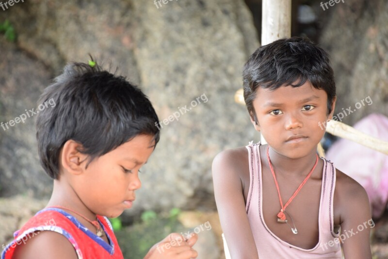 Children Purulia West Bengal India Arijit Photo