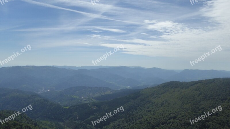 Alpenblick Great Belchen Grand Balloon Mountain Summit Panorama