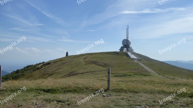 Great Belchen Grand Balloon Mountain Summit Barren Nature Vosges