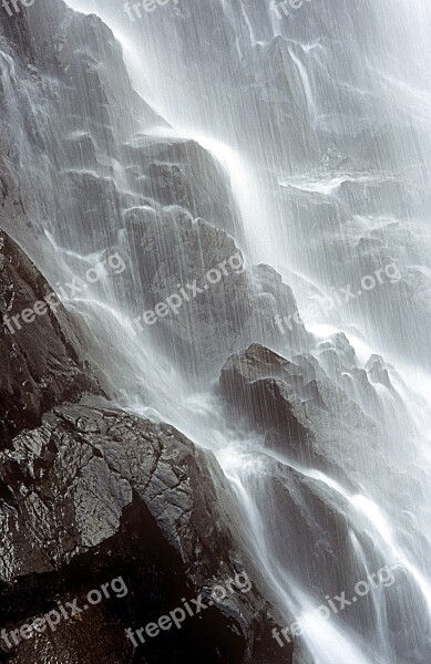 Waterfall Scotland Glen Coe Water Nature