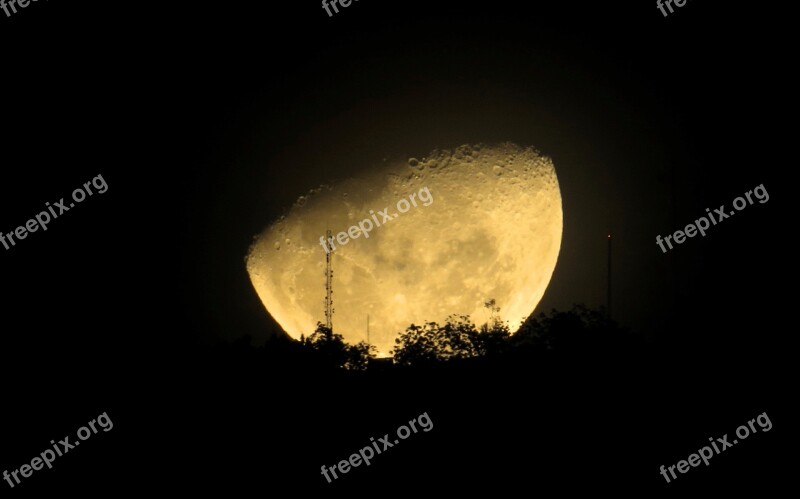 Image Moon Night Night Landscape Free Photos