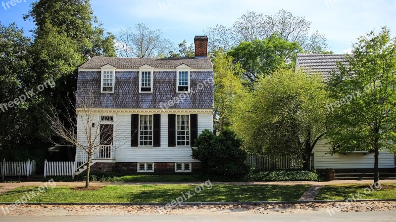 House Williamsburg Colonial Historic Virginia