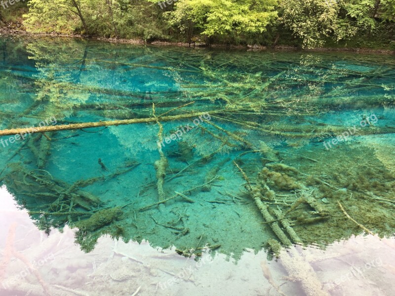 Jiuzhaigou Sichuan The Scenery Free Photos