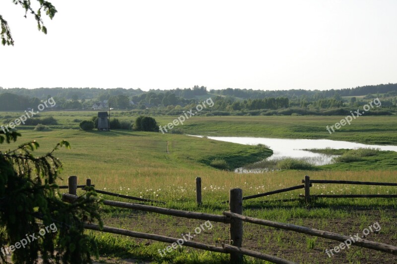 Spaces Village Landscape Russian Village Countryside