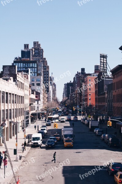 Street New York High Line Free Photos