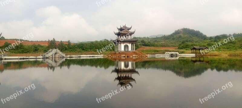 Wuyuan Ink On The River Yan Lake Ink Incense Kiosk Shangrao