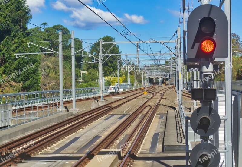 Railroad Tracks Train Line Sleeper Free Photos