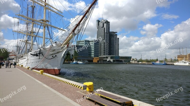 Gdynia Poland Sea Water Sky