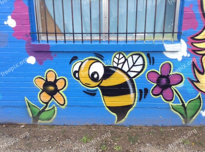 Bee Graffiti Honey Drawing Symbol