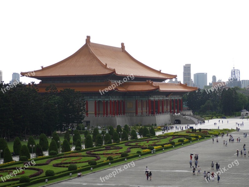 Taipei Taiwan Chinese Building Liberty Square Taiwanese