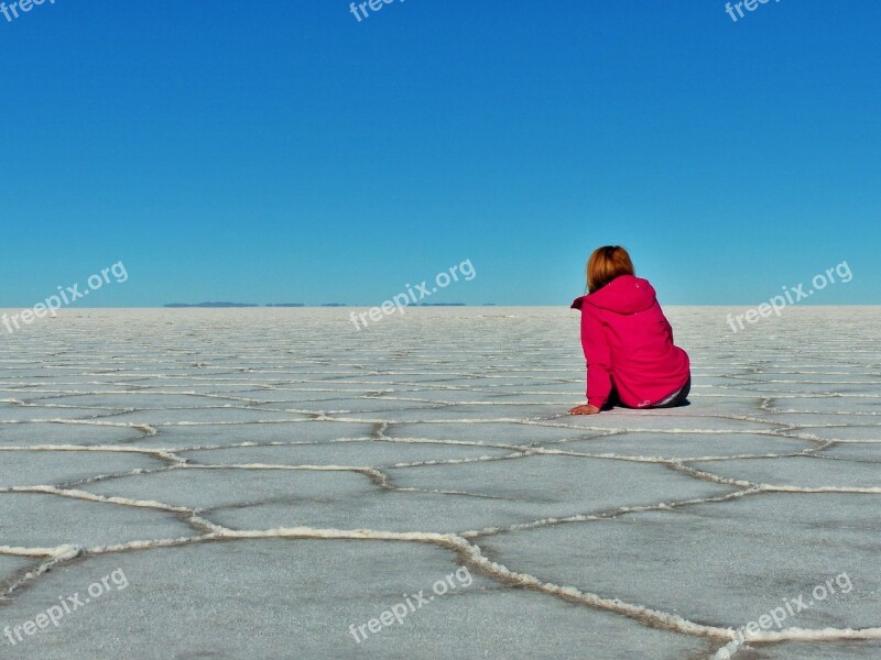 Salt Flats Bolivia Serenity Scenery Salar