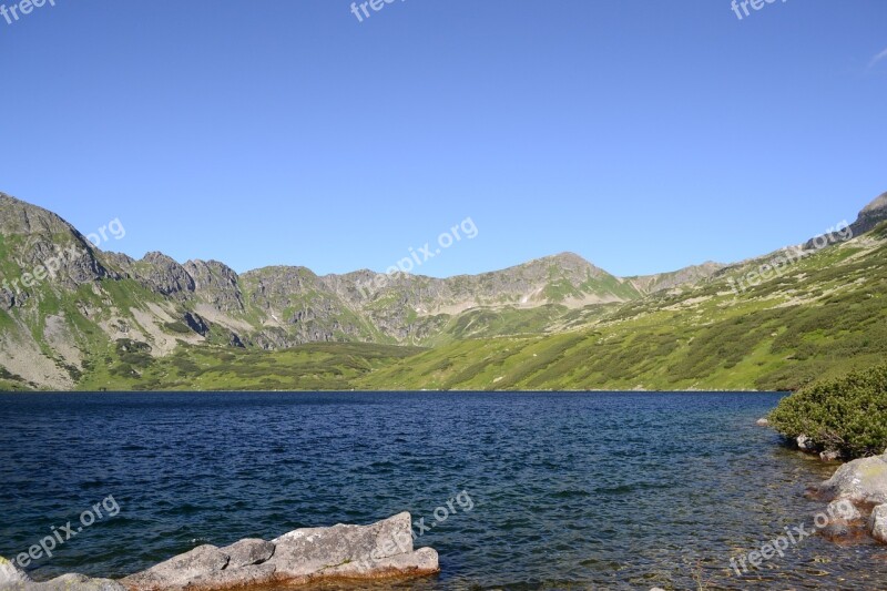 Mountains Lake The Beauty Of The Mountains Top View Tatry